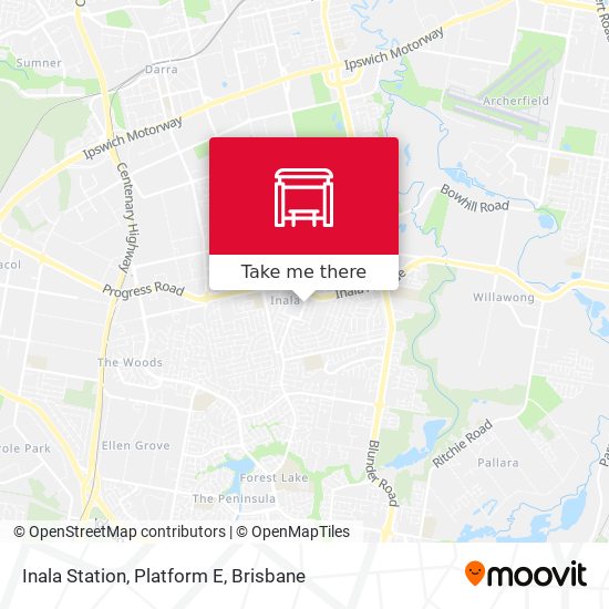 Inala Station, Platform E map
