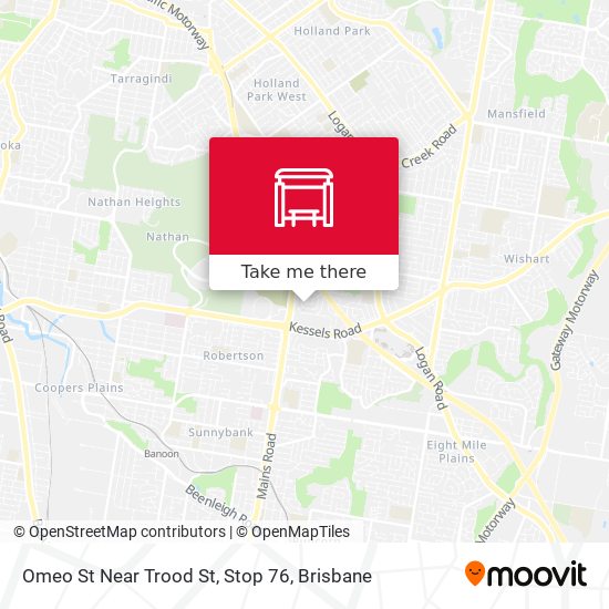 Omeo St Near Trood St, Stop 76 map