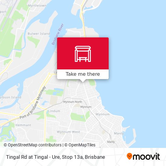 Tingal Rd at Tingal - Ure, Stop 13a map