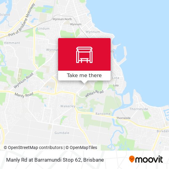 Manly Rd at Barramundi Stop 62 map