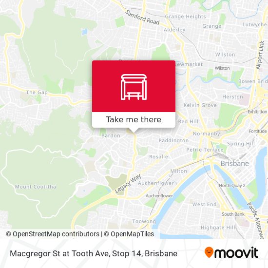 Macgregor St at Tooth Ave, Stop 14 map