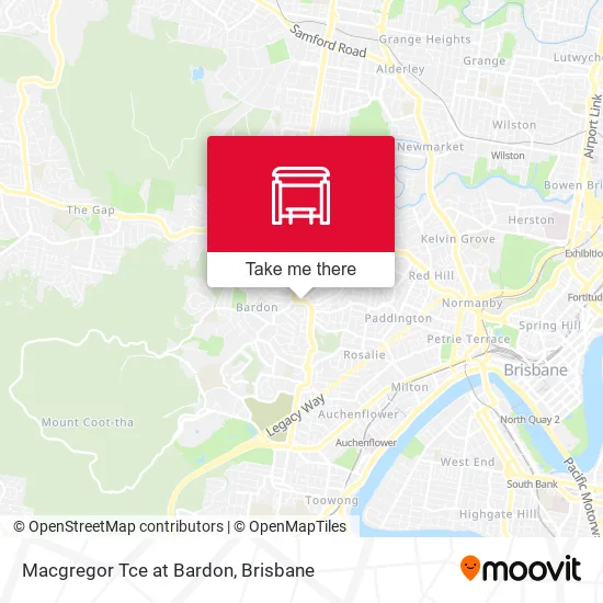 Macgregor Tce at Bardon map
