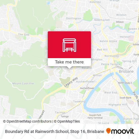 Boundary Rd at Rainworth School, Stop 16 map