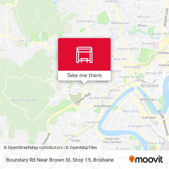 Boundary Rd Near Brown St, Stop 15 map