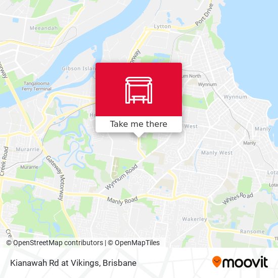 Kianawah Rd at Vikings map