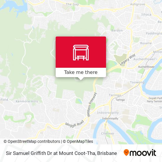 Sir Samuel Griffith Dr at Mount Coot-Tha map