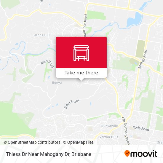 Thiess Dr Near Mahogany Dr map