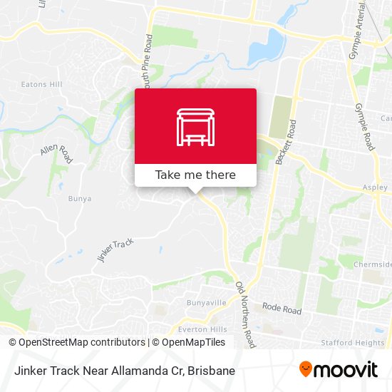 Jinker Track Near Allamanda Cr map