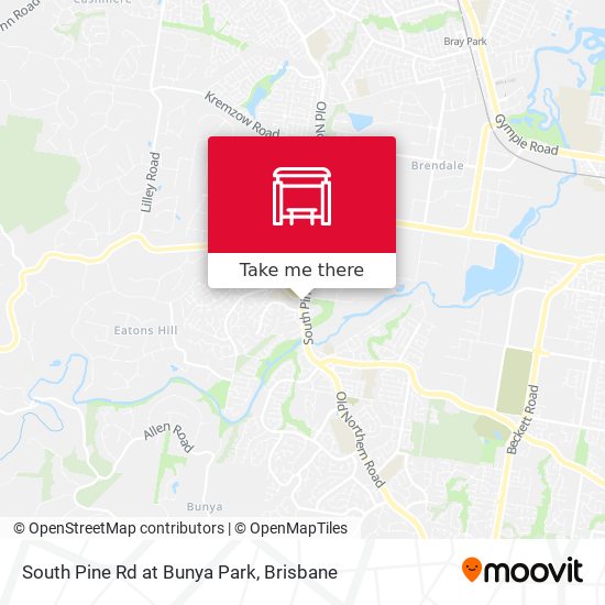 South Pine Rd at Bunya Park map