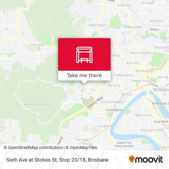 Sixth Ave at Stokes St, Stop 20 / 18 map