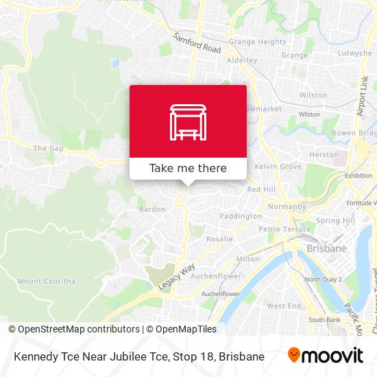 Kennedy Tce Near Jubilee Tce, Stop 18 map