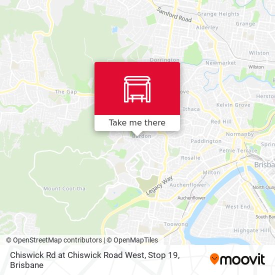 Chiswick Rd at Chiswick Road West, Stop 19 map