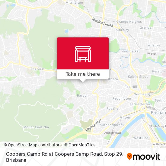 Coopers Camp Rd at Coopers Camp Road, Stop 29 map