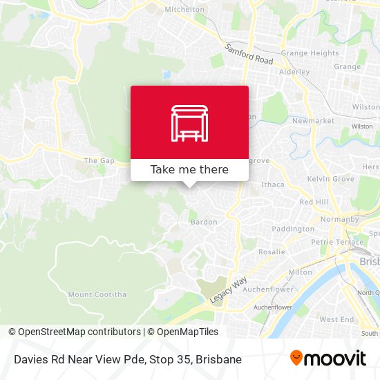 Davies Rd Near View Pde, Stop 35 map