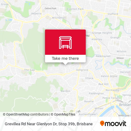 Grevillea Rd Near Glenlyon Dr, Stop 39b map