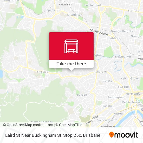 Laird St Near Buckingham St, Stop 25c map