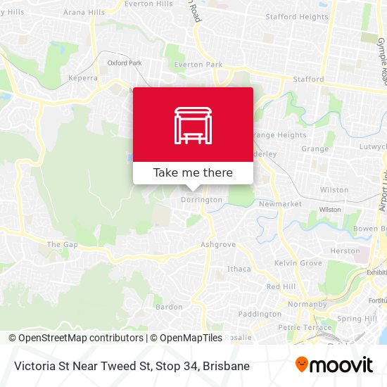 Victoria St Near Tweed St, Stop 34 map