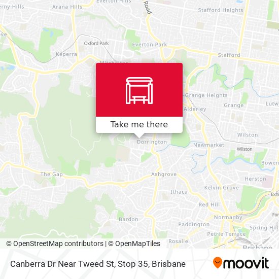 Canberra Dr Near Tweed St, Stop 35 map