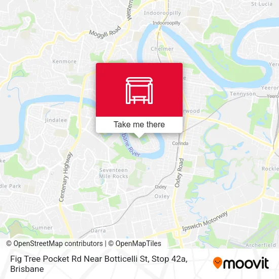 Fig Tree Pocket Rd Near Botticelli St, Stop 42a map