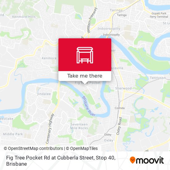 Fig Tree Pocket Rd at Cubberla Street, Stop 40 map