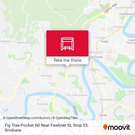 Fig Tree Pocket Rd Near Fawkner St, Stop 33 map