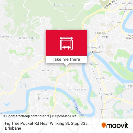 Fig Tree Pocket Rd Near Winking St, Stop 33a map