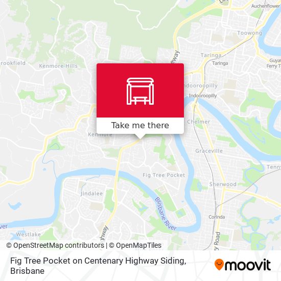 Fig Tree Pocket on Centenary Highway Siding map