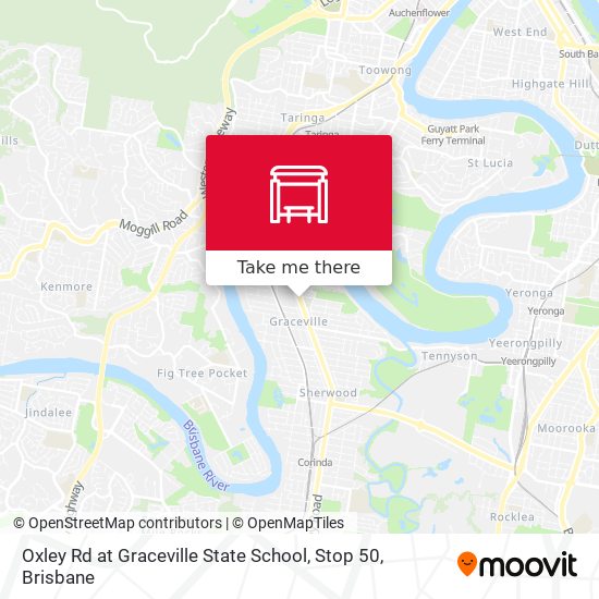 Oxley Rd at Graceville State School, Stop 50 map