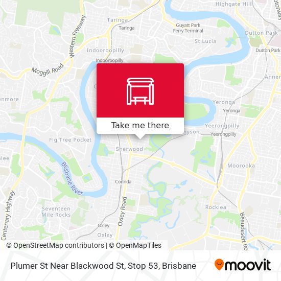 Plumer St Near Blackwood St, Stop 53 map