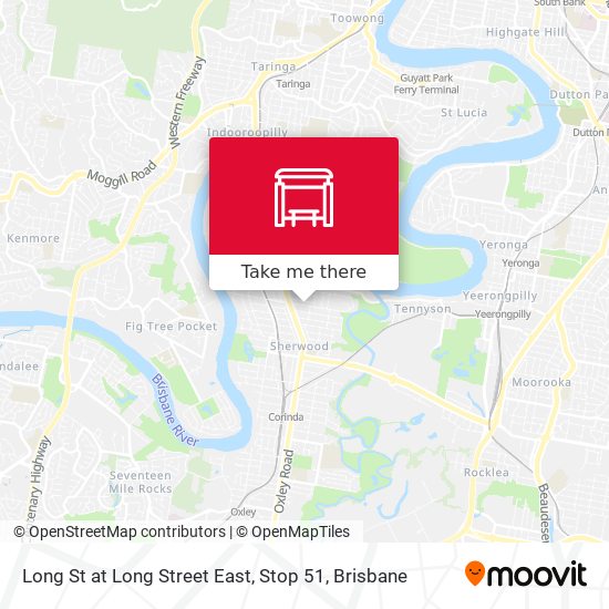 Long St at Long Street East, Stop 51 map