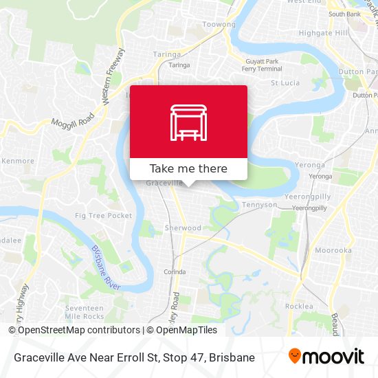 Graceville Ave Near Erroll St, Stop 47 map