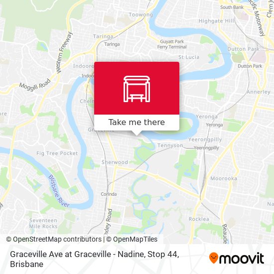 Graceville Ave at Graceville - Nadine, Stop 44 map