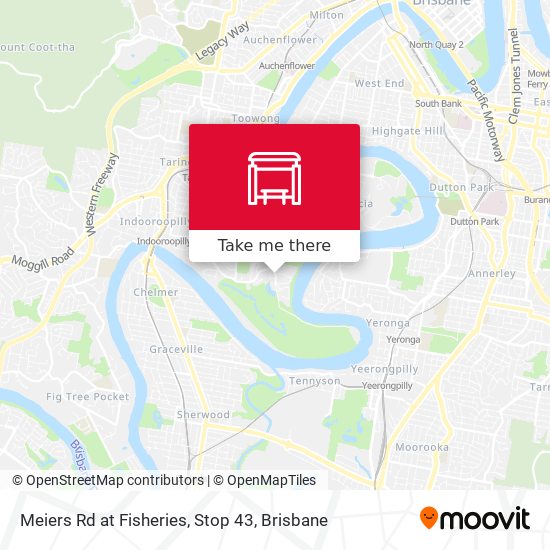 Meiers Rd at Fisheries, Stop 43 map