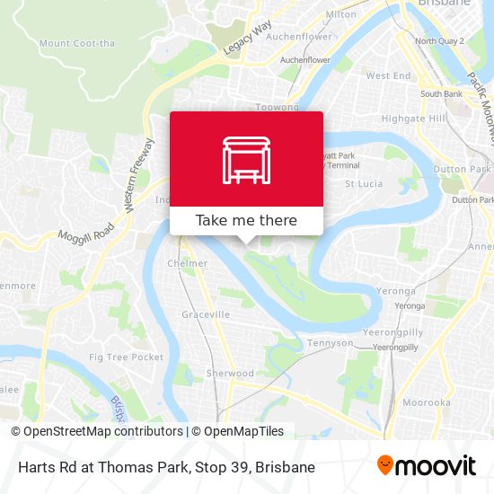 Harts Rd at Thomas Park, Stop 39 map