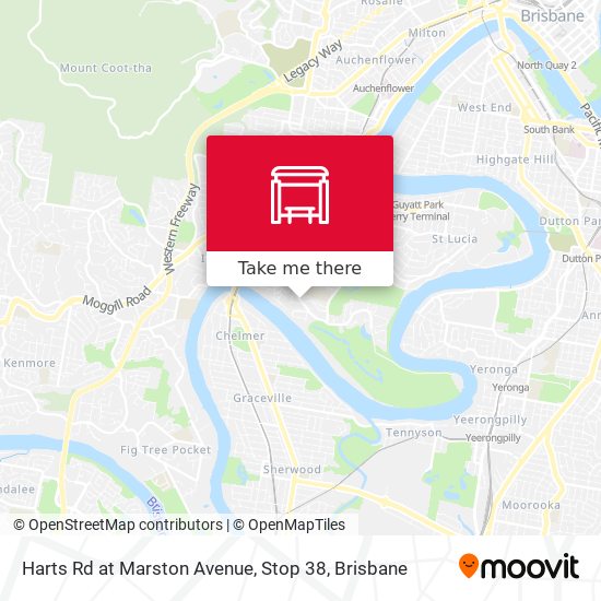 Harts Rd at Marston Avenue, Stop 38 map