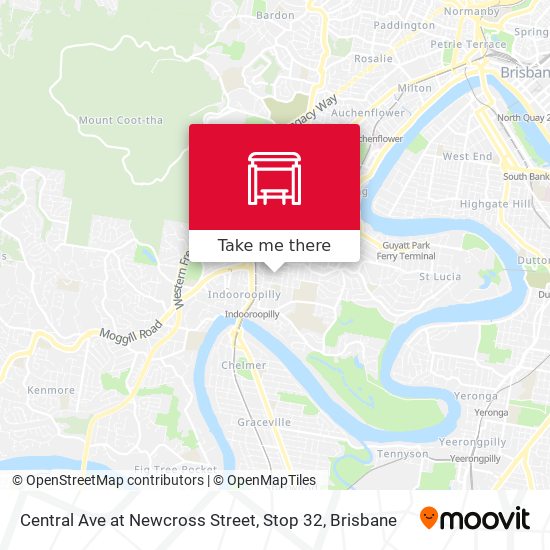 Central Ave at Newcross Street, Stop 32 map