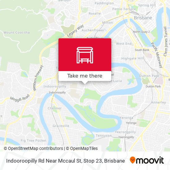 Indooroopilly Rd Near Mccaul St, Stop 23 map