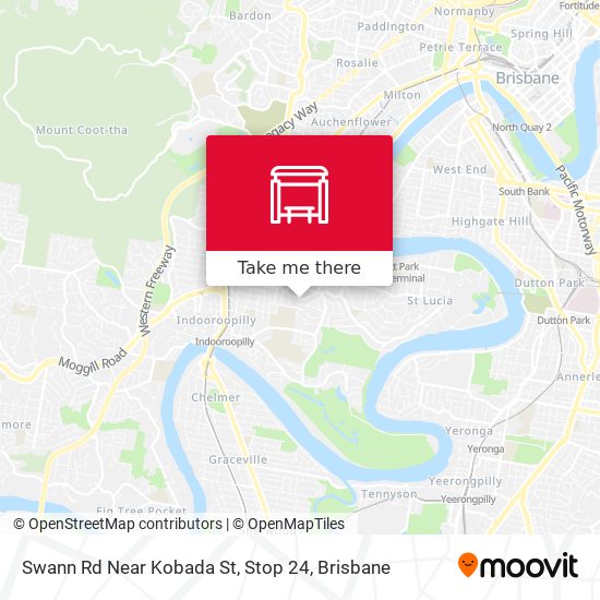 Swann Rd Near Kobada St, Stop 24 map