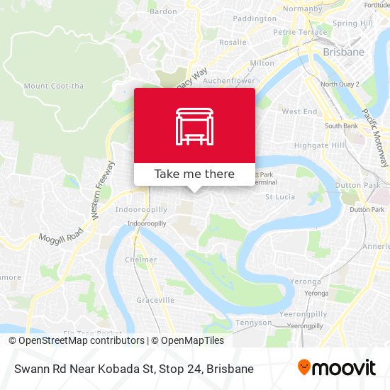 Swann Rd Near Kobada St, Stop 24 map