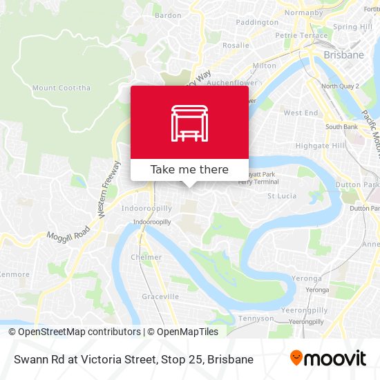 Swann Rd at Victoria Street, Stop 25 map