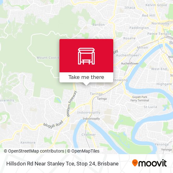 Hillsdon Rd Near Stanley Tce, Stop 24 map