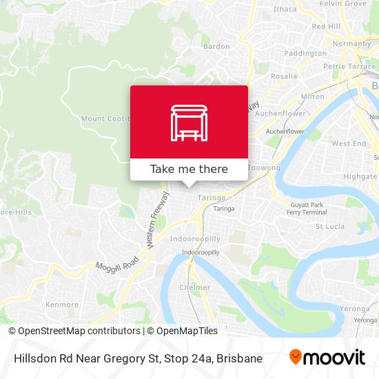 Hillsdon Rd Near Gregory St, Stop 24a map