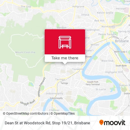 Dean St at Woodstock Rd, Stop 19 / 21 map