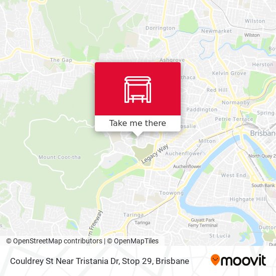 Couldrey St Near Tristania Dr, Stop 29 map