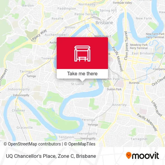 UQ Chancellor's Place, Zone C map