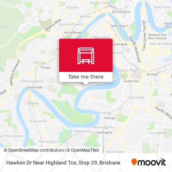 Hawken Dr Near Highland Tce, Stop 29 map