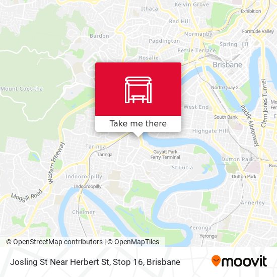 Josling St Near Herbert St, Stop 16 map