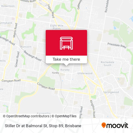 Stiller Dr at Balmoral St, Stop 89 map