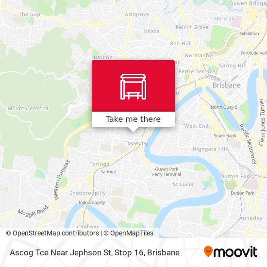 Ascog Tce Near Jephson St, Stop 16 map