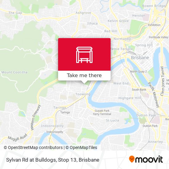 Sylvan Rd at Bulldogs, Stop 13 map